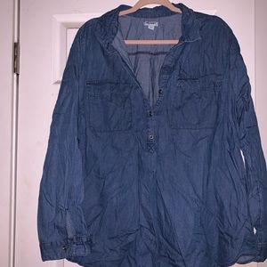 Old Navy chambray popover